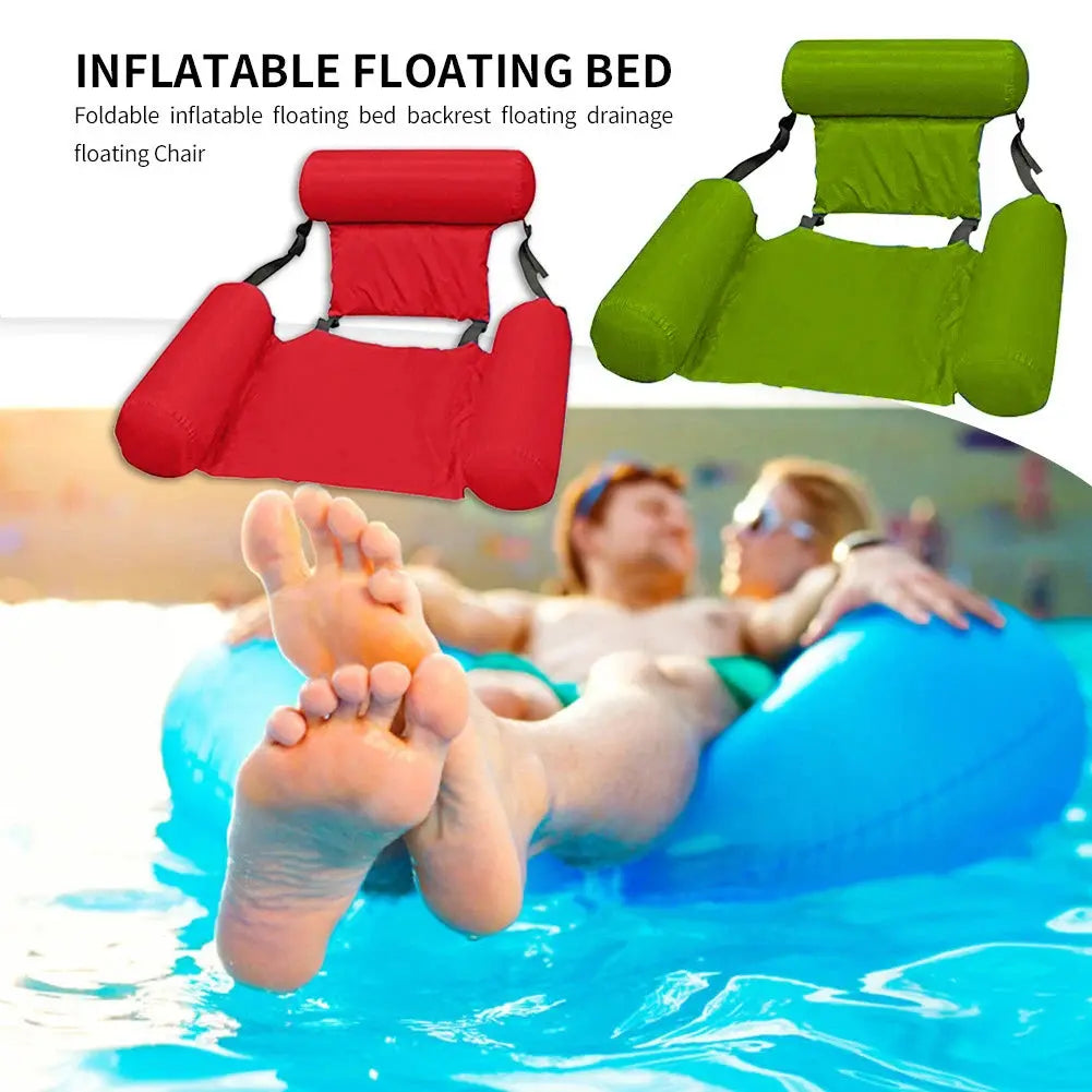 Inflatable Mattresses Water Swimming Pool Accessories Hammock Lounge Chairs Pool Float Water Sports Toys Float Mat Pool Toys upscaleclicks