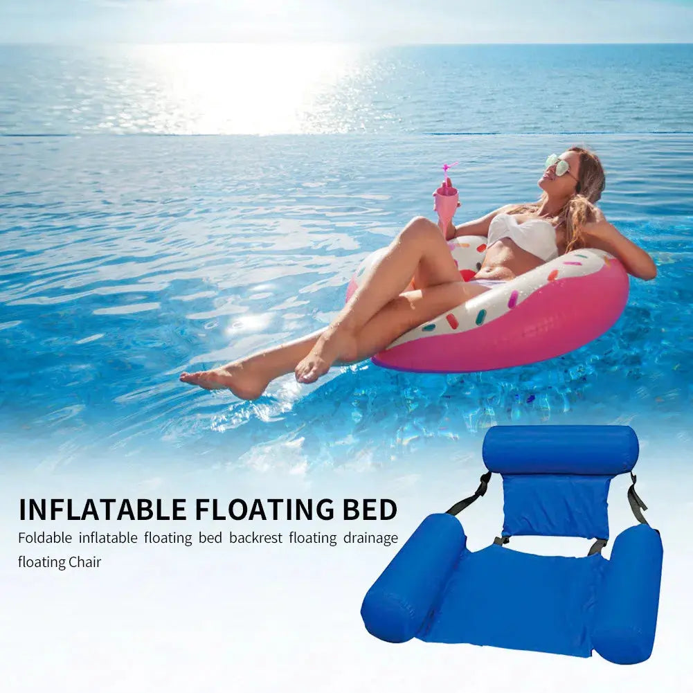 Inflatable Mattresses Water Swimming Pool Accessories Hammock Lounge Chairs Pool Float Water Sports Toys Float Mat Pool Toys upscaleclicks