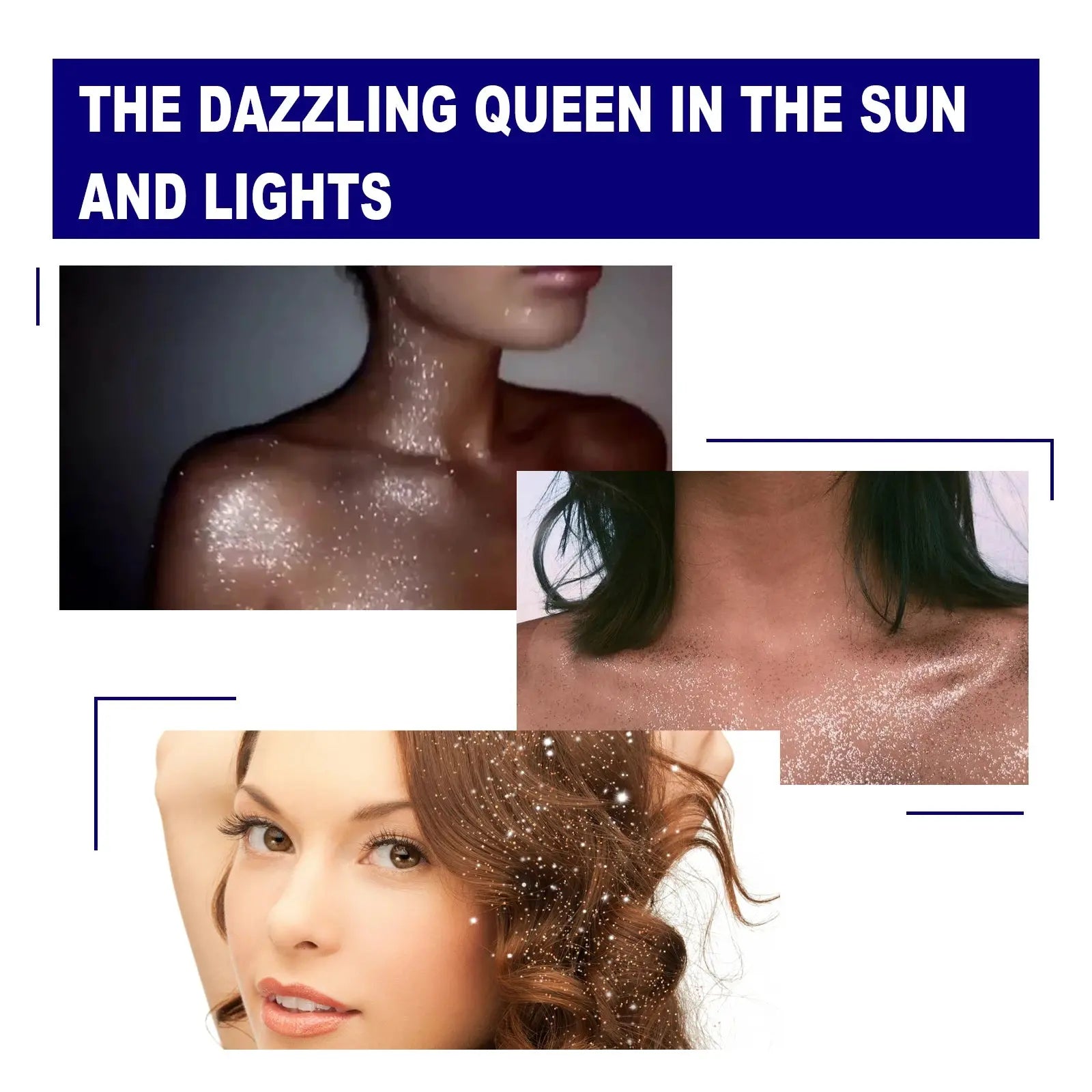 Jaysuing Shiny Glitter Spray Body Hair Clothes Highlighter Powder Waterproof Long Lasting Holographic Powder Makeup Product upscaleclicks