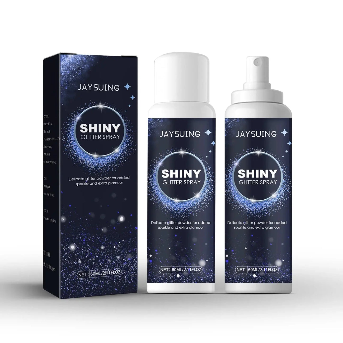 Jaysuing Shiny Glitter Spray Body Hair Clothes Highlighter Powder Waterproof Long Lasting Holographic Powder Makeup Product upscaleclicks