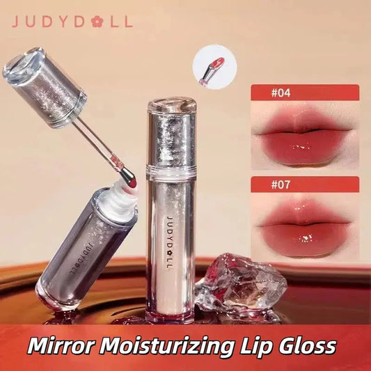 Judydoll Lip Glaze Mirror Shine Watery Lipstick Non-Stick Cup Long Lasting Moisturising Lip Tint Waterproof Makeup Cosmetics upscaleclicks
