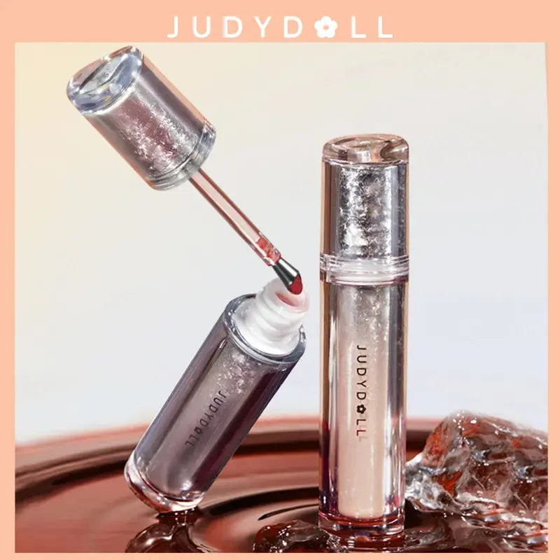Judydoll Lip Glaze Mirror Shine Watery Lipstick Non-Stick Cup Long Lasting Moisturising Lip Tint Waterproof Makeup Cosmetics upscaleclicks