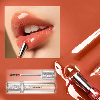 Judydoll Lip Glaze Mirror Shine Watery Lipstick Non-Stick Cup Long Lasting Moisturising Lip Tint Waterproof Makeup Cosmetics upscaleclicks
