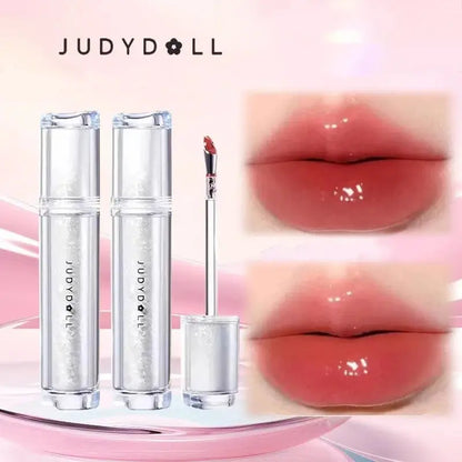 Judydoll Lip Glaze Mirror Shine Watery Lipstick Non-Stick Cup Long Lasting Moisturising Lip Tint Waterproof Makeup Cosmetics upscaleclicks
