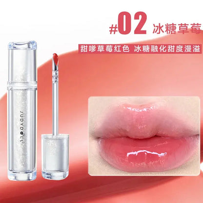 Judydoll Lip Glaze Mirror Shine Watery Lipstick Non-Stick Cup Long Lasting Moisturising Lip Tint Waterproof Makeup Cosmetics upscaleclicks