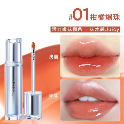 Judydoll Lip Glaze Mirror Shine Watery Lipstick Non-Stick Cup Long Lasting Moisturising Lip Tint Waterproof Makeup Cosmetics upscaleclicks