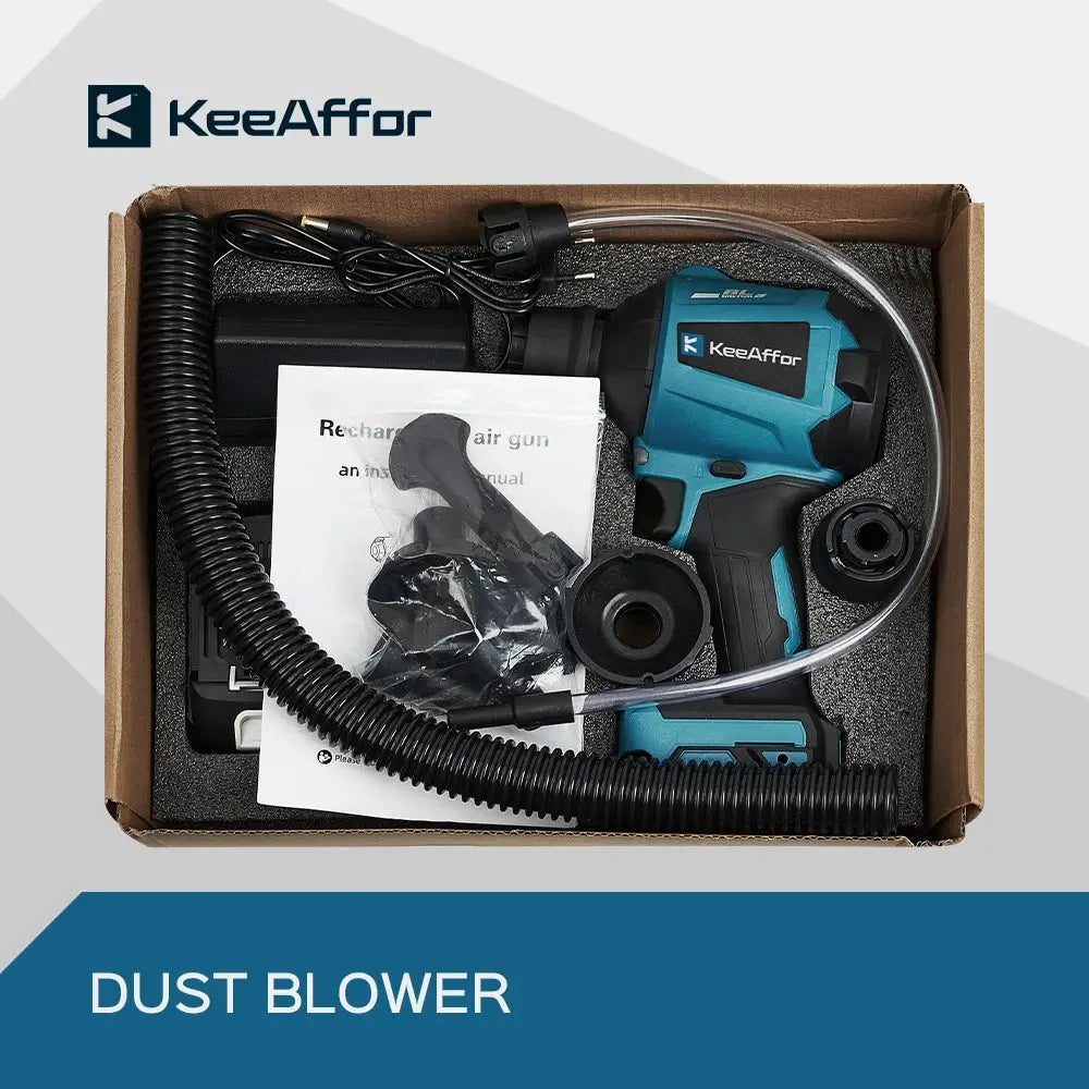 KEEAFFOR 1500W 80000RPM Brushless Blower Cordless Multifunction Inflator Vacuum Dust Cleanner Dust Blower For Makita 18v Battery upscaleclicks