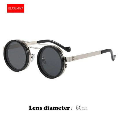 KLASSNUM Adjustable Sunglasses Men Nd Filter Glasses ND9 Speed Dimming Sun Glasses Round Polarized Fishing Driving Eyewear 2025 upscaleclicks