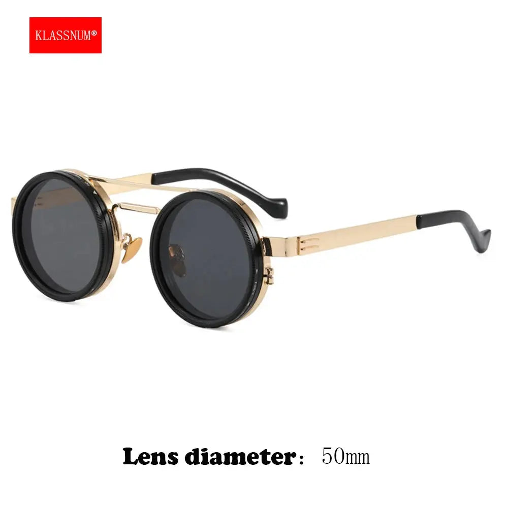 KLASSNUM Adjustable Sunglasses Men Nd Filter Glasses ND9 Speed Dimming Sun Glasses Round Polarized Fishing Driving Eyewear 2025 upscaleclicks