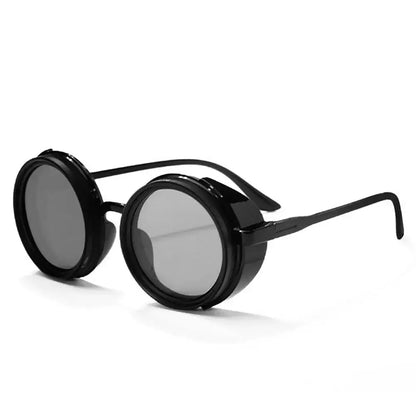 KLASSNUM Handmade ND Adjustable Dimming Sunglasses UV Resistant Fishing Filter Glasses Round Metal Frame HD Polarized Eyewear upscaleclicks