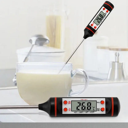 Kitchen Food Baking Digital Thermometer Electronic Probe Type Digital Display Liquid Grill Thermometer upscaleclicks