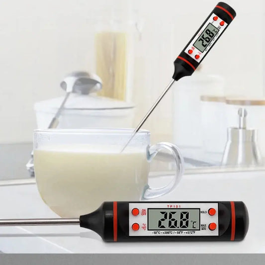Kitchen Food Baking Digital Thermometer Electronic Probe Type Digital Display Liquid Grill Thermometer upscaleclicks