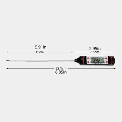 Kitchen Food Baking Digital Thermometer Electronic Probe Type Digital Display Liquid Grill Thermometer upscaleclicks