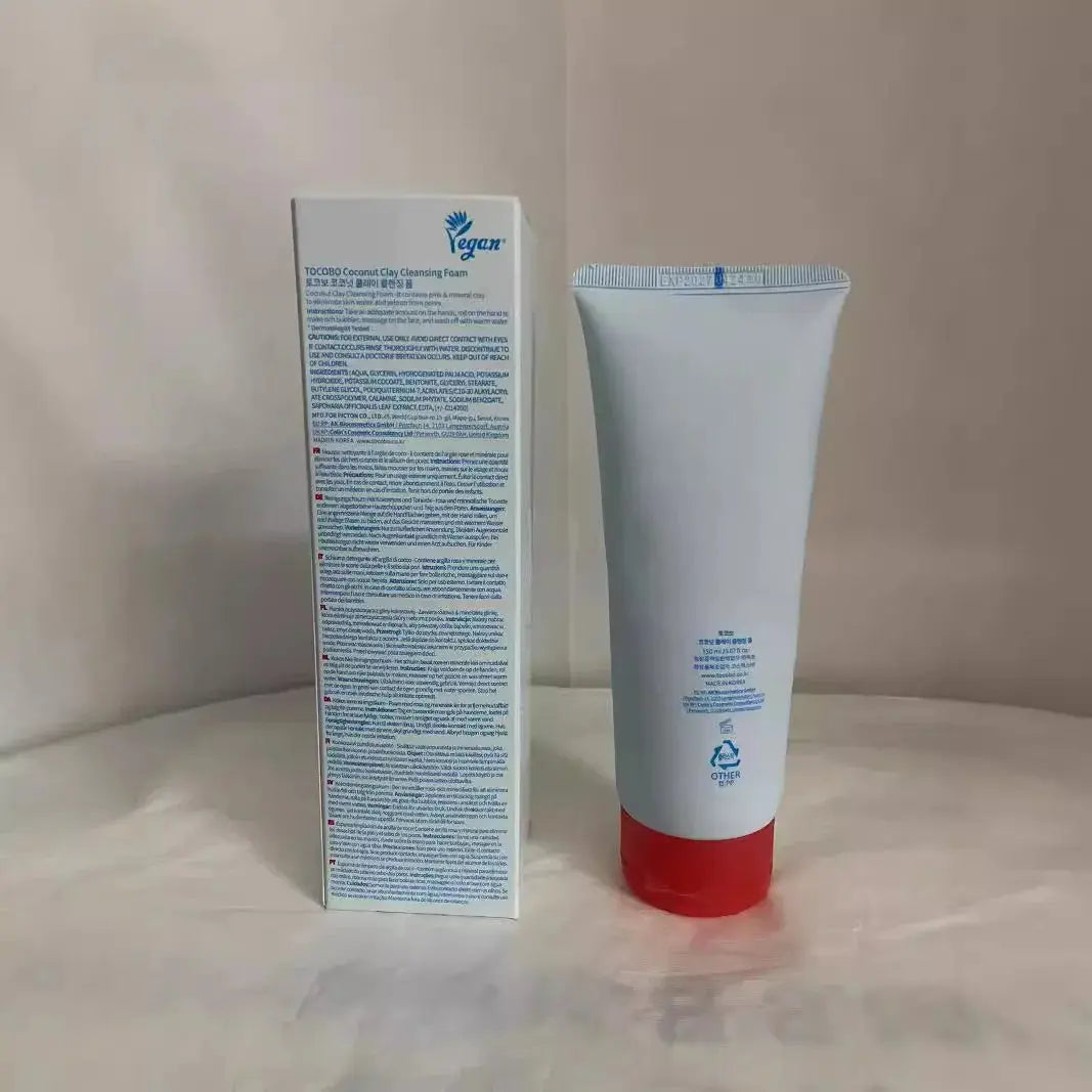 Korean Coconut Face Wash Foam Deep Clean Exfoliating Face Wash Oil Control 150ml upscaleclicks