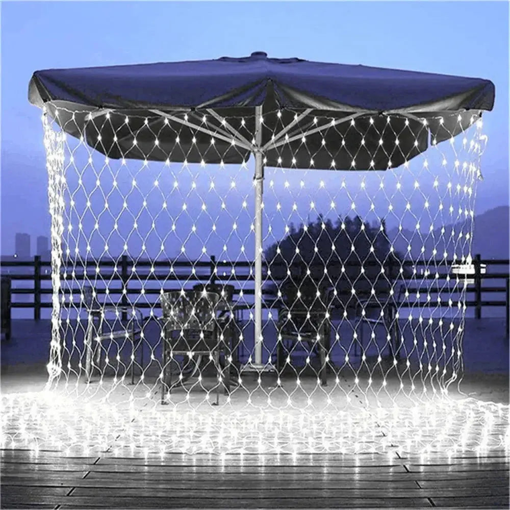 LED String lights 4mx6M 1.5MX1.5M 2x3M Garlands Christmas Net Lights Fairy Xmas Party Garden Wedding Decoration Curtain Light upscaleclicks