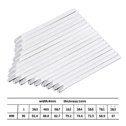 LINGTING 17  Keys Thumb Piano Keys Replacement Kit Manganese Steel with Stickers for 17 Key B/C Major upscaleclicks