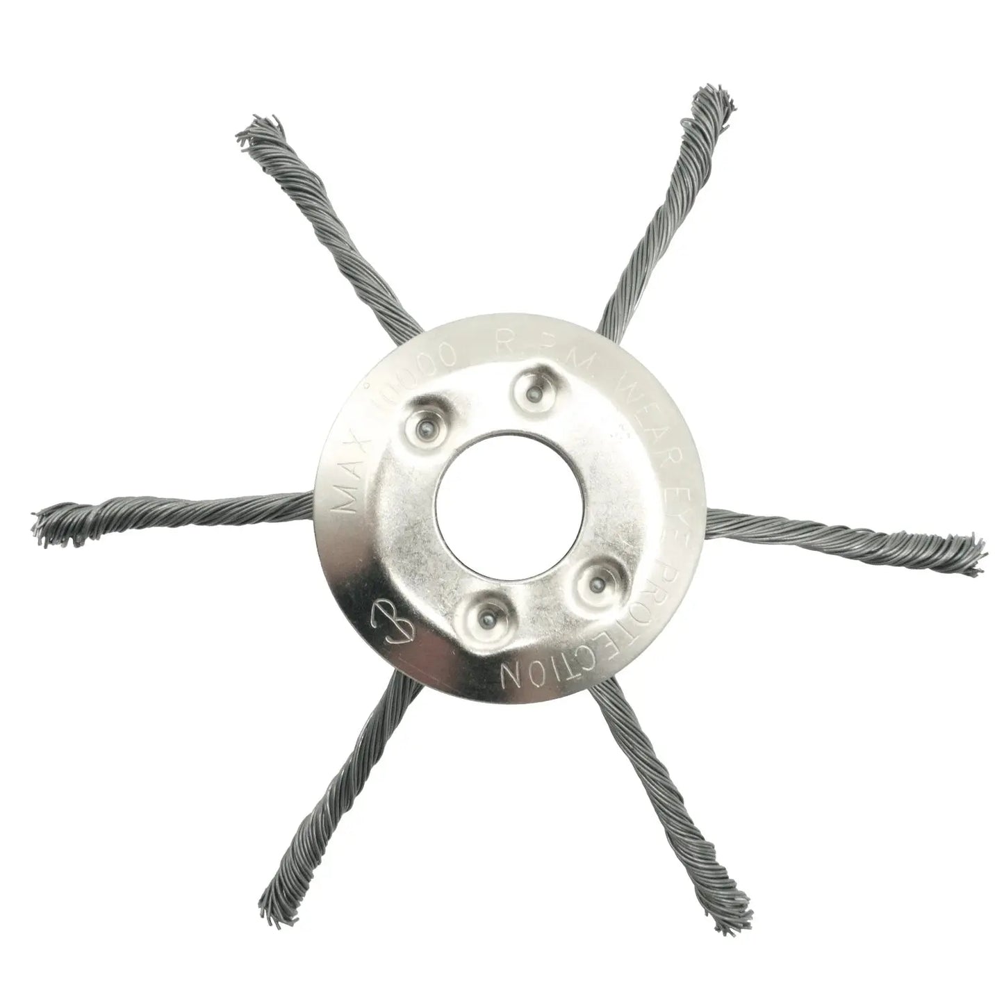 LUSQI 6/8/9inch Steel Wire Wheel Head Grass Trimmer Head Universal Weed Brush Fit Straight Shaft Brushcutter Removal Moss Rust upscaleclicks