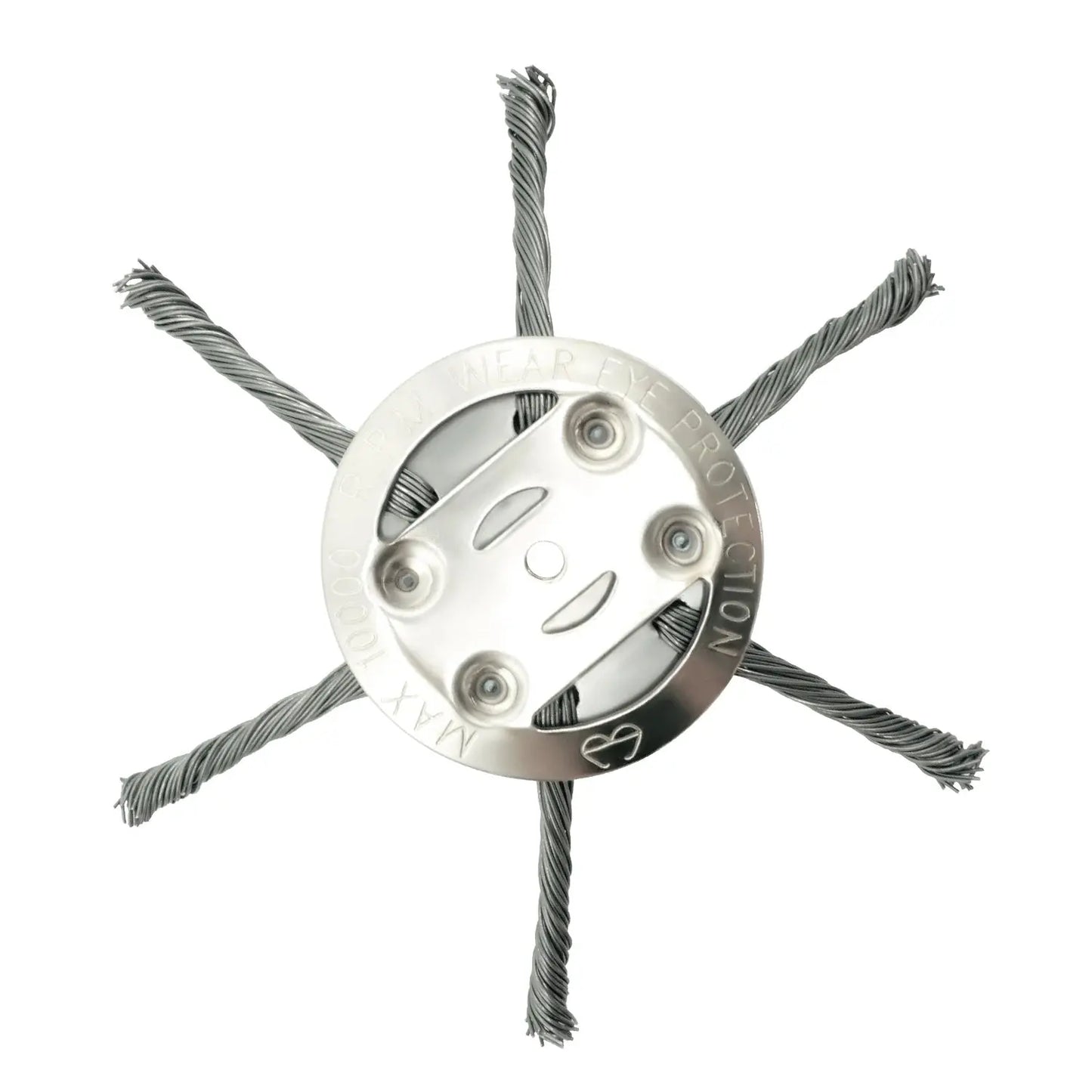 LUSQI 6/8/9inch Steel Wire Wheel Head Grass Trimmer Head Universal Weed Brush Fit Straight Shaft Brushcutter Removal Moss Rust upscaleclicks