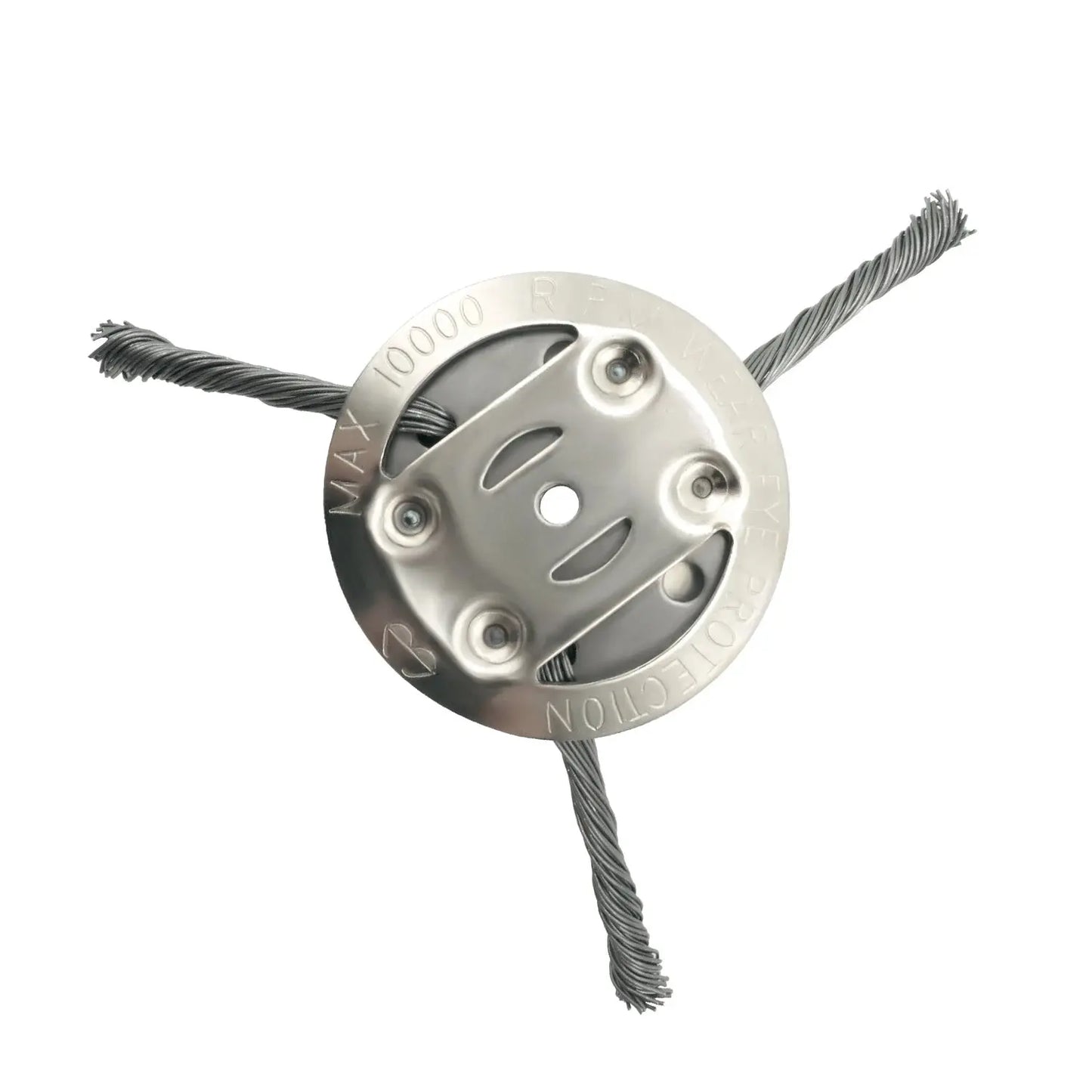 LUSQI 6/8/9inch Steel Wire Wheel Head Grass Trimmer Head Universal Weed Brush Fit Straight Shaft Brushcutter Removal Moss Rust upscaleclicks