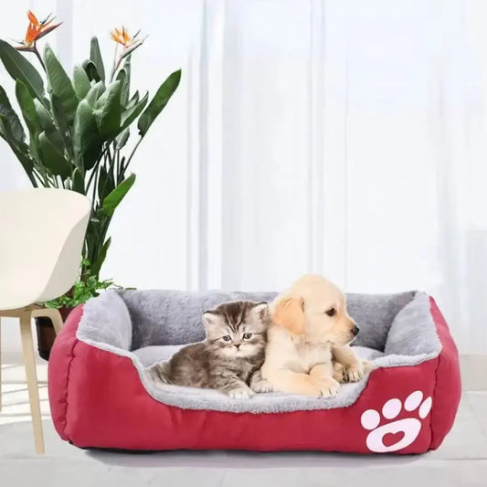 Large Square Nest L-3XL Pet Large Dog Bed for Medium Dogs Soft Fleece Nest Big Dog Sofa Bed Winter Warm Cat House for Pet
