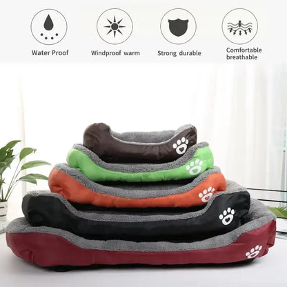 Large Square Nest L-3XL Pet Large Dog Bed for Medium Dogs Soft Fleece Nest Big Dog Sofa Bed Winter Warm Cat House for Pet