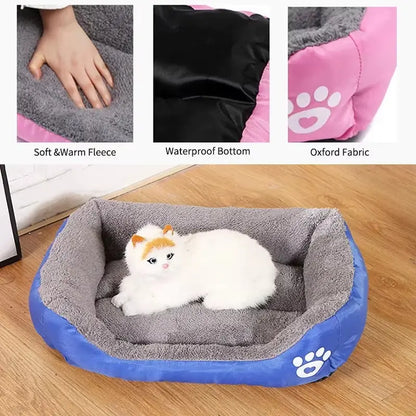 Large Square Nest L-3XL Pet Large Dog Bed for Medium Dogs Soft Fleece Nest Big Dog Sofa Bed Winter Warm Cat House for Pet
