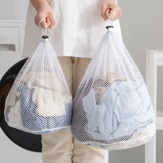 Large Washing Laundry Bag Mesh Organizer Net Dirty Bra Socks Underwear Shoe Storag Wash Machine Cover Clothes upscaleclicks