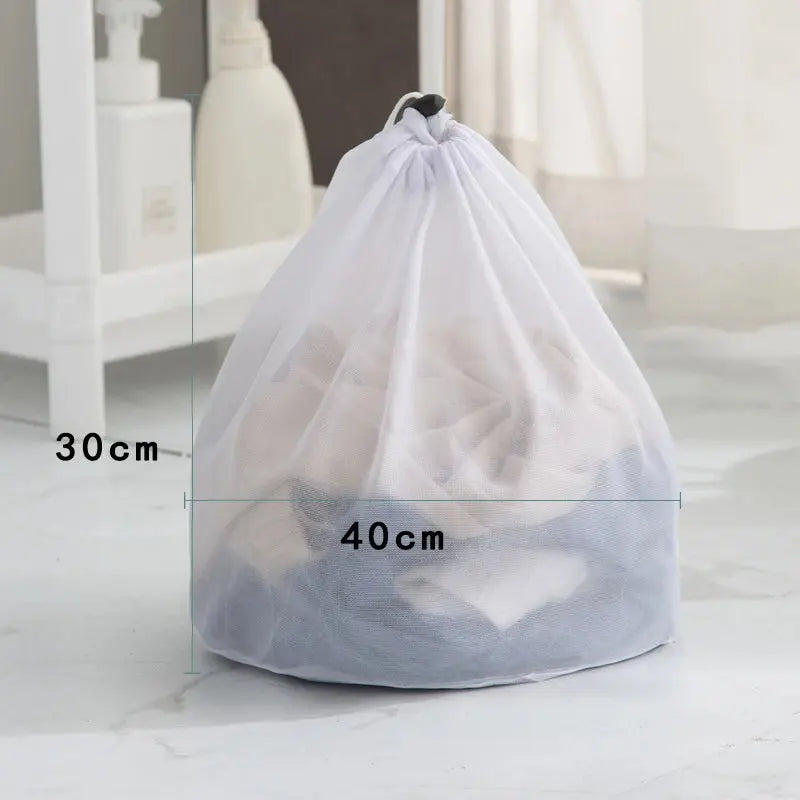 Large Washing Laundry Bag Mesh Organizer Net Dirty Bra Socks Underwear Shoe Storag Wash Machine Cover Clothes upscaleclicks