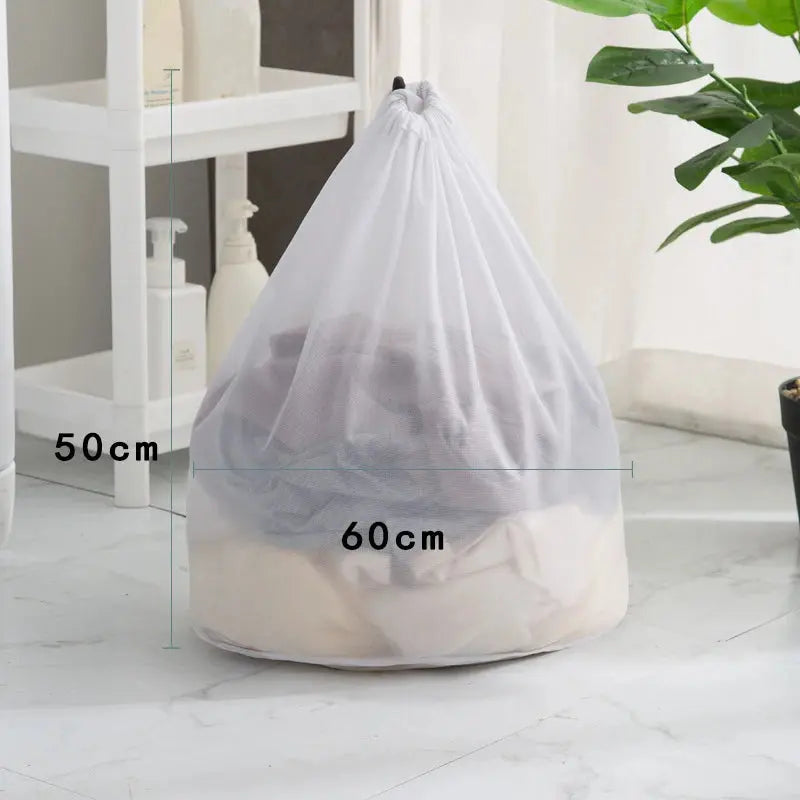 Large Washing Laundry Bag Mesh Organizer Net Dirty Bra Socks Underwear Shoe Storag Wash Machine Cover Clothes upscaleclicks