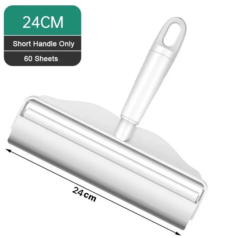 Long Handle Lint Roller Brush Pet Hair Remover Roller Retractable Dust Hair Roller Stick Tearable Clothes Bed Hair Removal Brush upscaleclicks