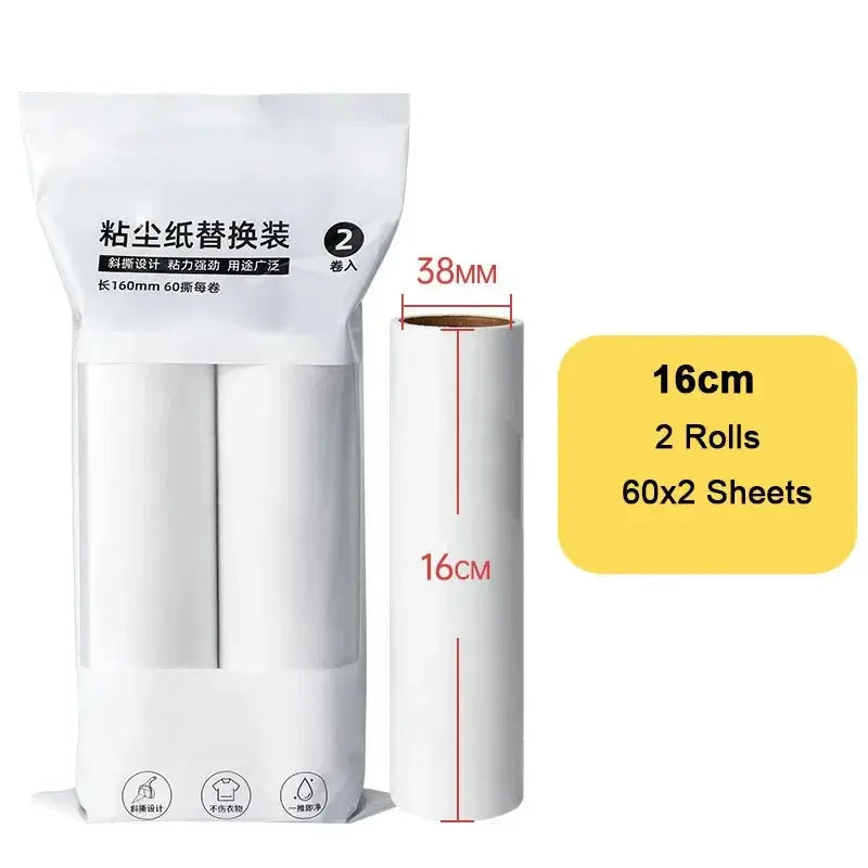 Long Handle Lint Roller Brush Pet Hair Remover Roller Retractable Dust Hair Roller Stick Tearable Clothes Bed Hair Removal Brush upscaleclicks