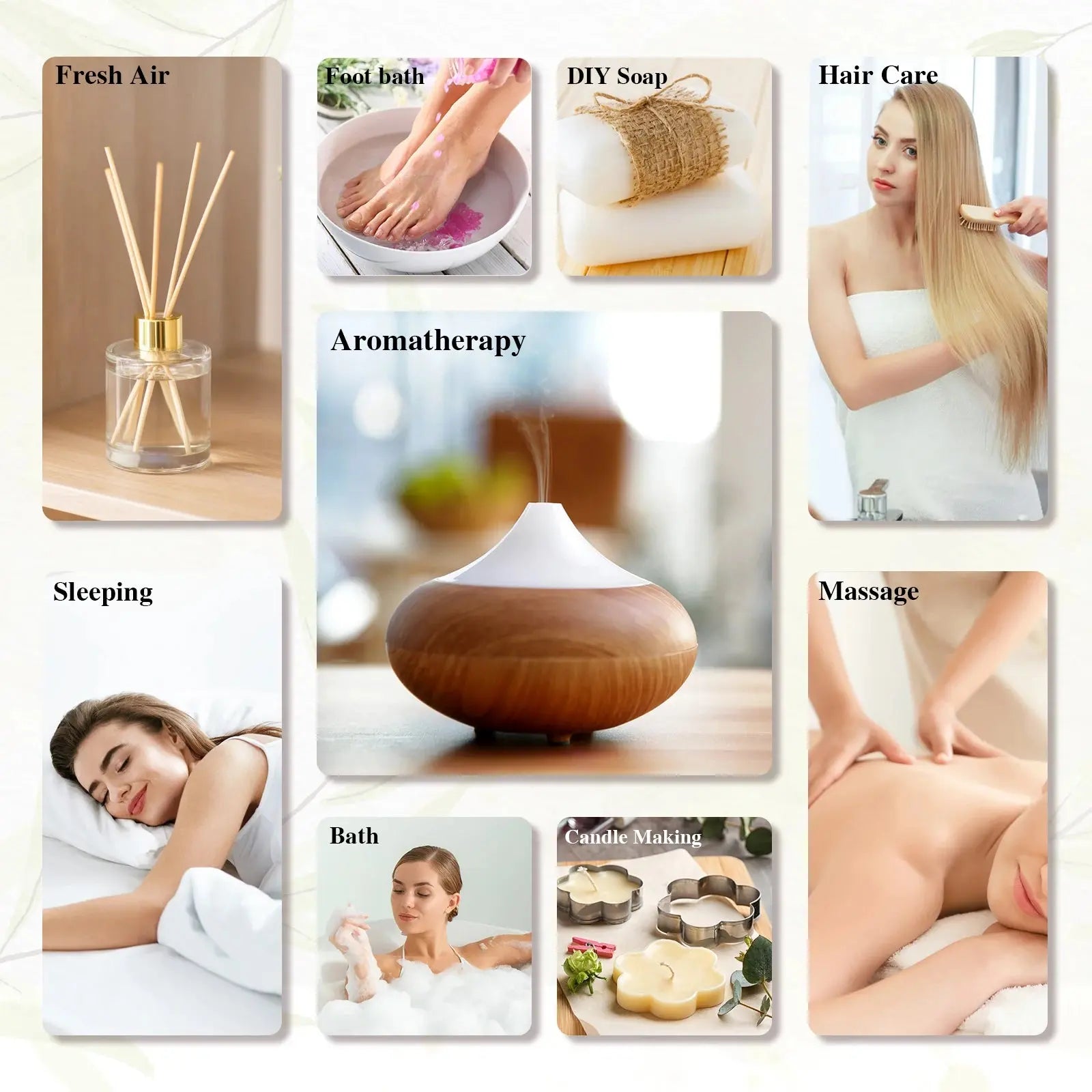 MAYJAM 10ML Essential Oil Lavender Jasmine Eucalyptus Vanilla Sandalwood Bergamot Rosemary Citronella Cinnamon Fragrance Oil upscaleclicks
