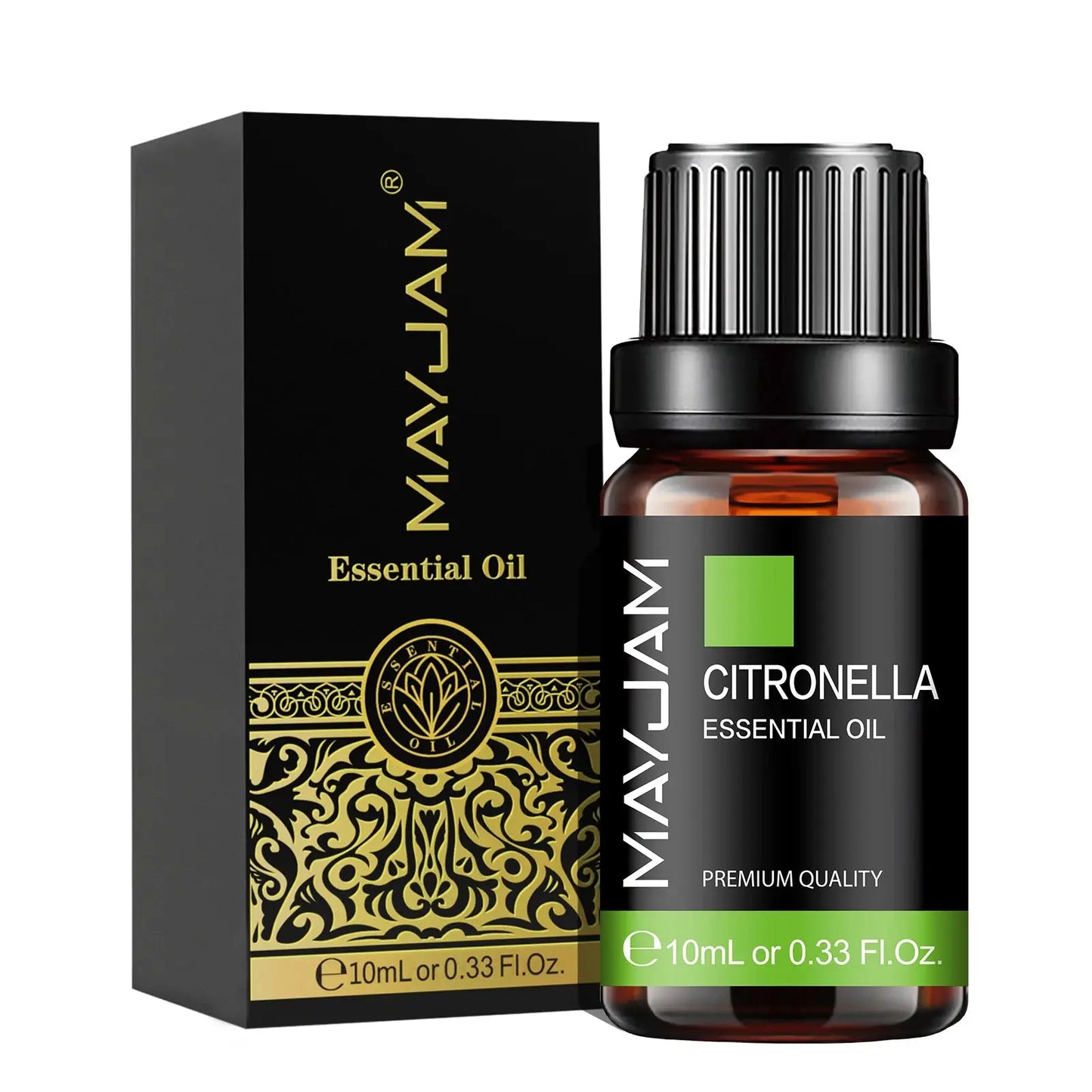 MAYJAM 10ML Essential Oil Lavender Jasmine Eucalyptus Vanilla Sandalwood Bergamot Rosemary Citronella Cinnamon Fragrance Oil upscaleclicks