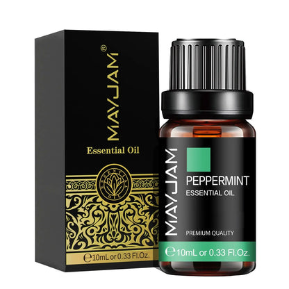 MAYJAM 10ML Essential Oil Lavender Jasmine Eucalyptus Vanilla Sandalwood Bergamot Rosemary Citronella Cinnamon Fragrance Oil upscaleclicks