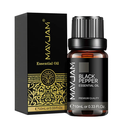 MAYJAM 10ML Essential Oil Lavender Jasmine Eucalyptus Vanilla Sandalwood Bergamot Rosemary Citronella Cinnamon Fragrance Oil upscaleclicks