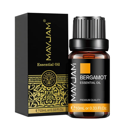 MAYJAM 10ML Essential Oil Lavender Jasmine Eucalyptus Vanilla Sandalwood Bergamot Rosemary Citronella Cinnamon Fragrance Oil upscaleclicks