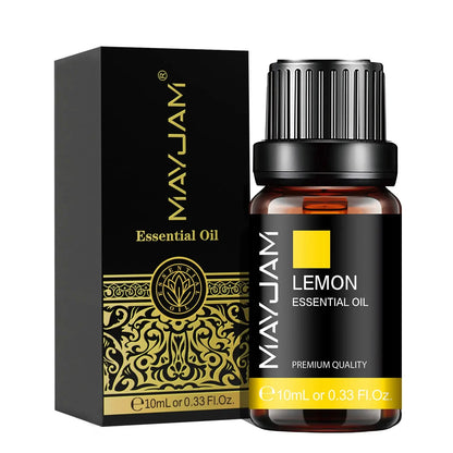 MAYJAM 10ML Essential Oil Lavender Jasmine Eucalyptus Vanilla Sandalwood Bergamot Rosemary Citronella Cinnamon Fragrance Oil upscaleclicks