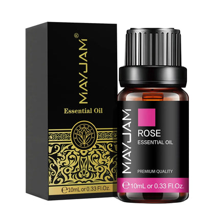 MAYJAM 10ML Essential Oil Lavender Jasmine Eucalyptus Vanilla Sandalwood Bergamot Rosemary Citronella Cinnamon Fragrance Oil upscaleclicks