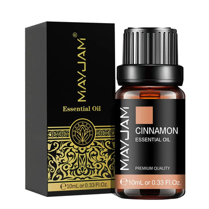 MAYJAM 10ML Essential Oil Lavender Jasmine Eucalyptus Vanilla Sandalwood Bergamot Rosemary Citronella Cinnamon Fragrance Oil upscaleclicks