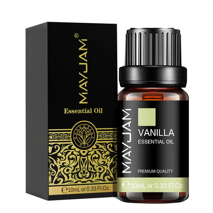 MAYJAM 10ML Essential Oil Lavender Jasmine Eucalyptus Vanilla Sandalwood Bergamot Rosemary Citronella Cinnamon Fragrance Oil upscaleclicks