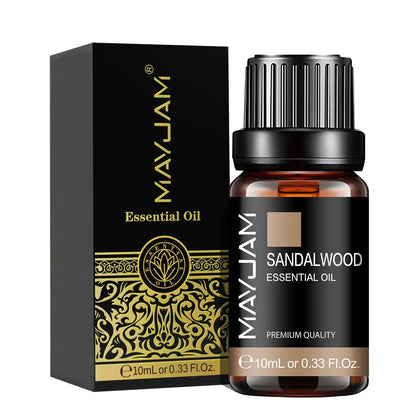 MAYJAM 10ML Essential Oil Lavender Jasmine Eucalyptus Vanilla Sandalwood Bergamot Rosemary Citronella Cinnamon Fragrance Oil upscaleclicks