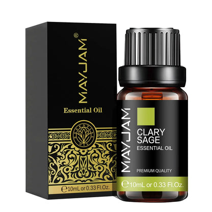 MAYJAM 10ML Essential Oil Lavender Jasmine Eucalyptus Vanilla Sandalwood Bergamot Rosemary Citronella Cinnamon Fragrance Oil upscaleclicks