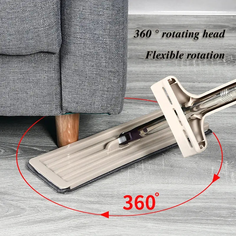 Magic Self-Cleaning Squeeze Mop Microfiber Spin And Go Flat Mop For Washing Floor Home Cleaning Tool Bathroom Accessories Set upscaleclicks