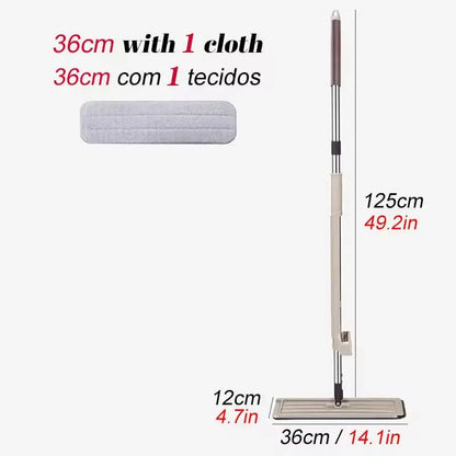 Magic Self-Cleaning Squeeze Mop Microfiber Spin And Go Flat Mop For Washing Floor Home Cleaning Tool Bathroom Accessories Set upscaleclicks