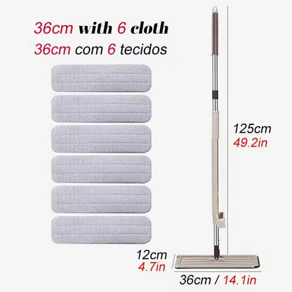 Magic Self-Cleaning Squeeze Mop Microfiber Spin And Go Flat Mop For Washing Floor Home Cleaning Tool Bathroom Accessories Set upscaleclicks