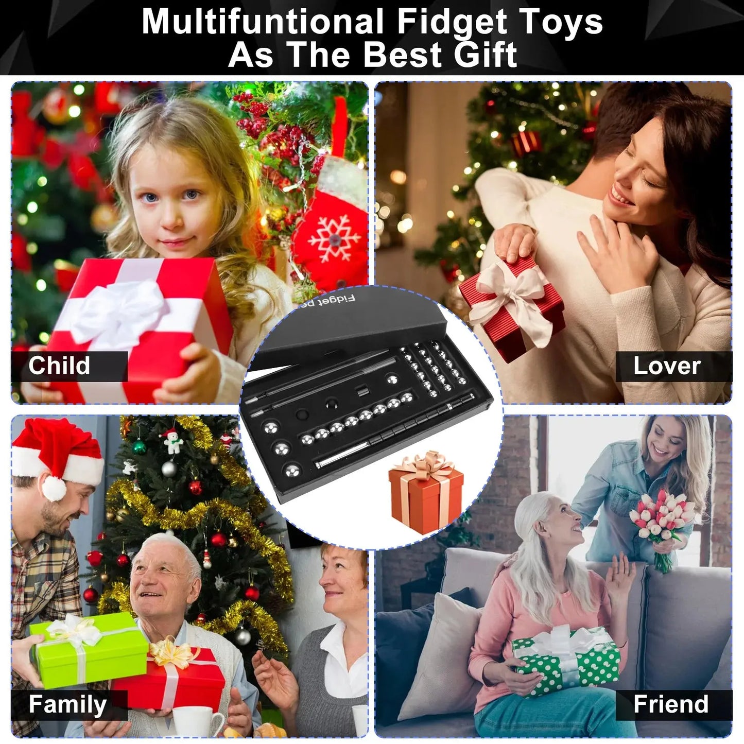 Magnetic Fidget Pen DIY Magnet Fidgi Pen Multifunctional Deformable Magnet Writing Ballpoint Toy Pen, Best Gift for Friends upscaleclicks