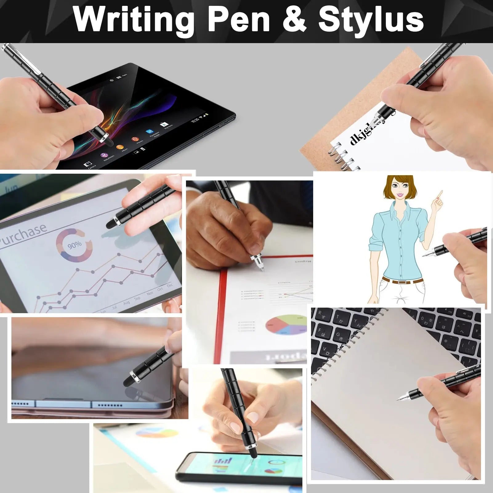 Magnetic Fidget Pen DIY Magnet Fidgi Pen Multifunctional Deformable Magnet Writing Ballpoint Toy Pen, Best Gift for Friends upscaleclicks