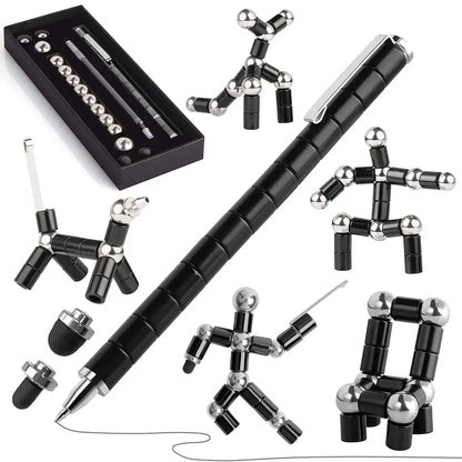 Magnetic Fidget Pen DIY Magnet Fidgi Pen Multifunctional Deformable Magnet Writing Ballpoint Toy Pen, Best Gift for Friends upscaleclicks