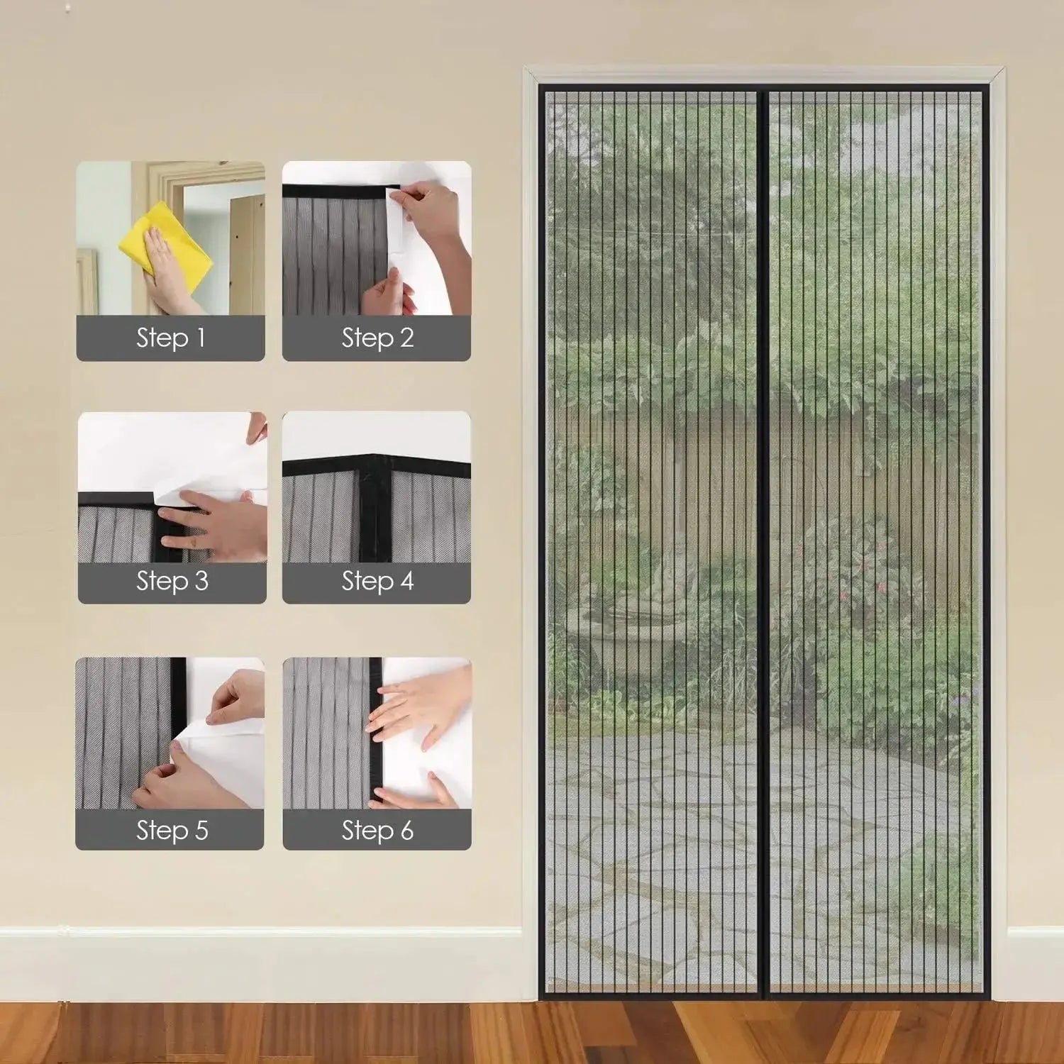 Magnetic Mosquito Net, Summer Insect Fly Control, Door Curtain Net, Living Room, Bedroom Curtain, Automatic Closing Door Screen upscaleclicks