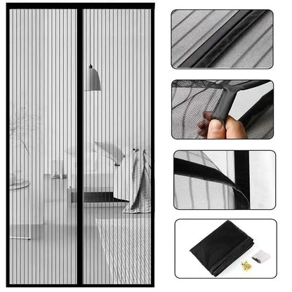 Magnetic Mosquito Net, Summer Insect Fly Control, Door Curtain Net, Living Room, Bedroom Curtain, Automatic Closing Door Screen upscaleclicks